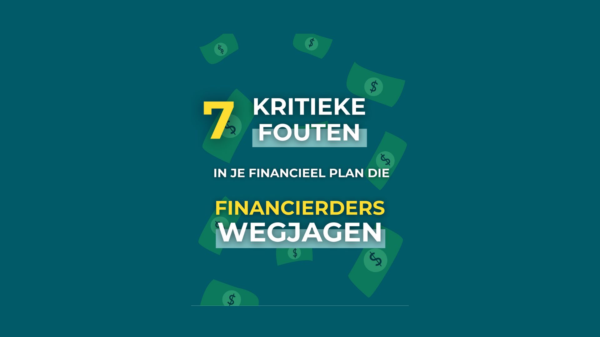 7 fouten financieel plan