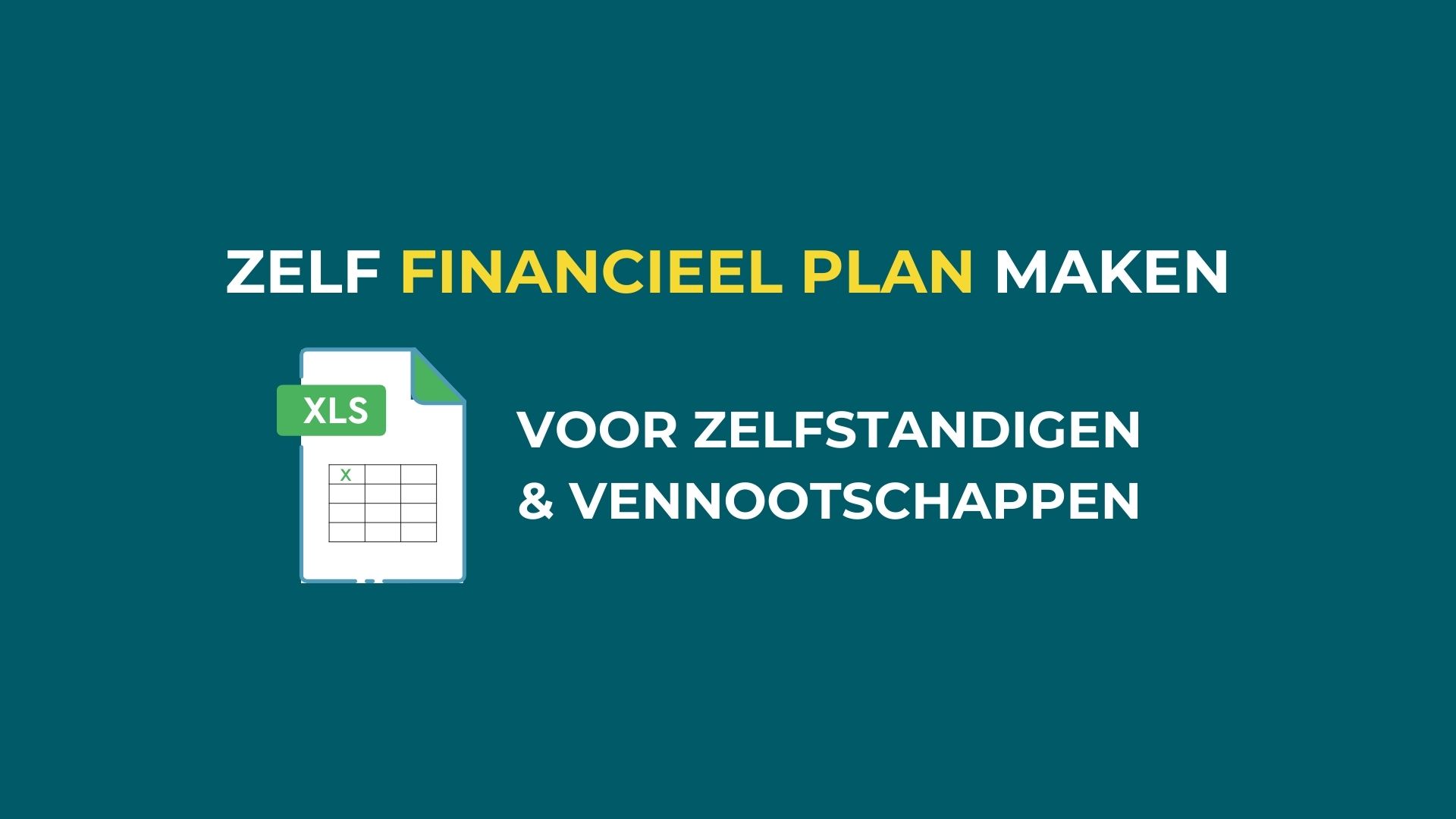 Zelf financieel plan maken
